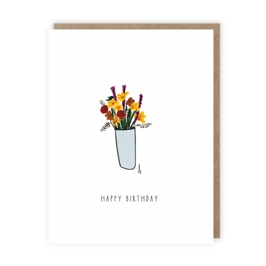 Flower Vase | Birthday Card